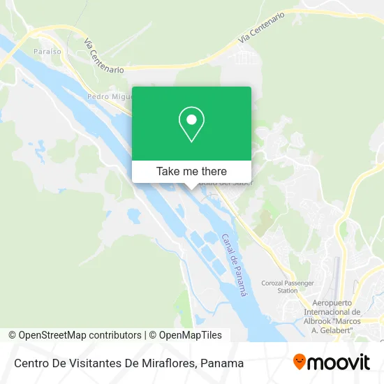 Centro De Visitantes De Miraflores map
