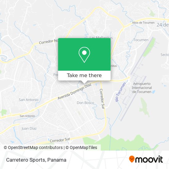 Carretero Sports map