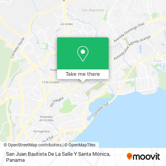 San Juan Bautista De La Salle Y Santa Mónica map
