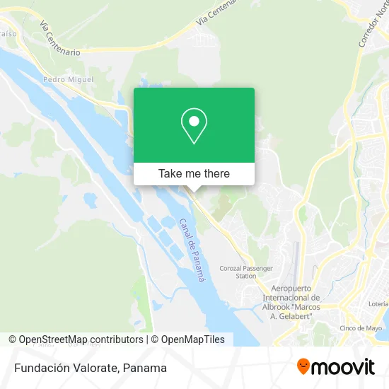 Fundación Valorate map