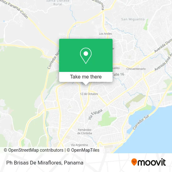 Mapa de Ph Brisas De Miraflores