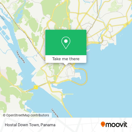 Hostal Down Town map