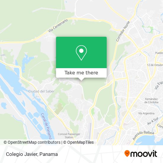 Colegio Javier map