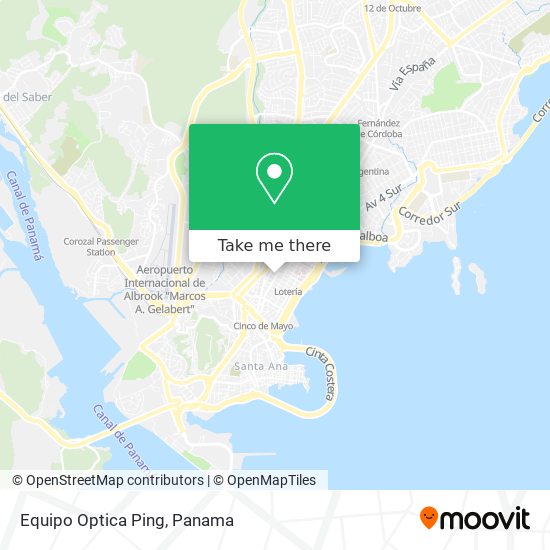 Equipo Optica Ping map