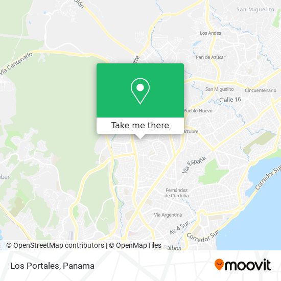 Los Portales map