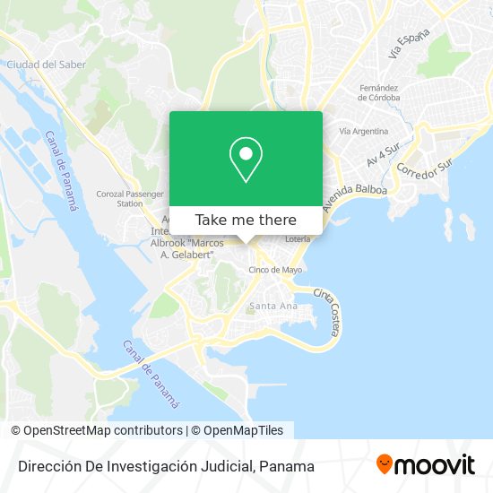 Dirección De Investigación Judicial map
