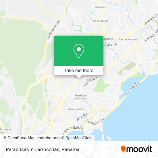 Mapa de Parabrisas Y Carrocerias