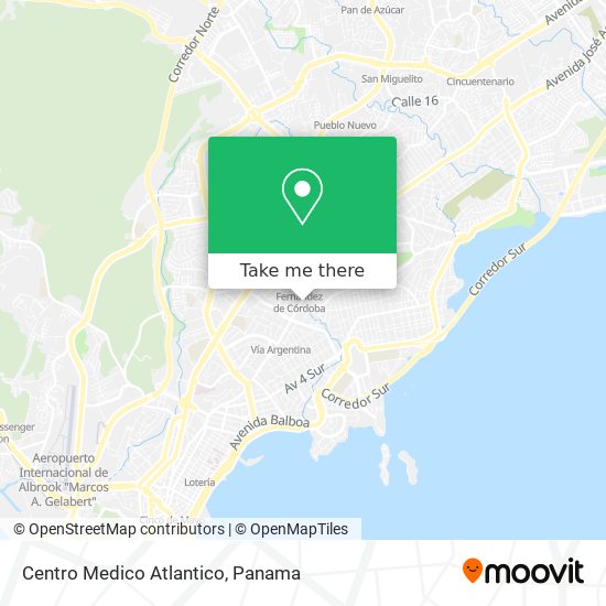 Centro Medico Atlantico map