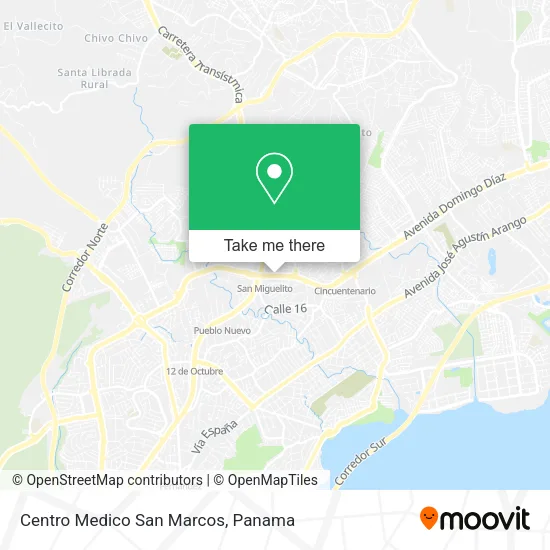 Mapa de Centro Medico San Marcos