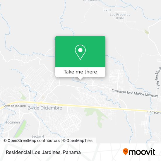 Residencial Los Jardines map
