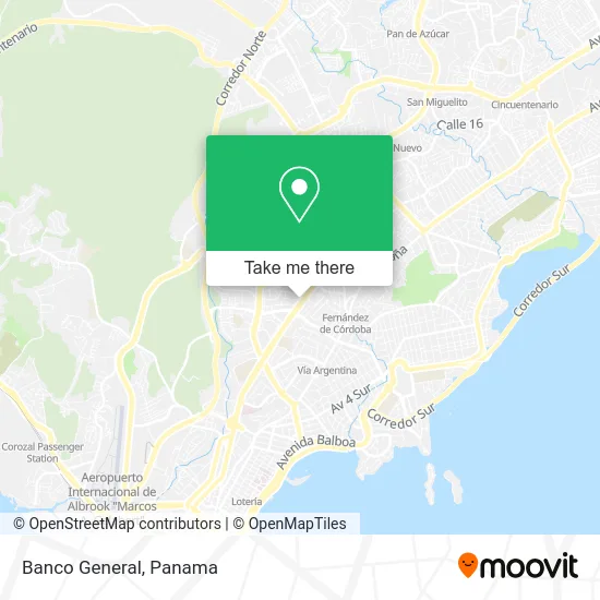 Banco General map