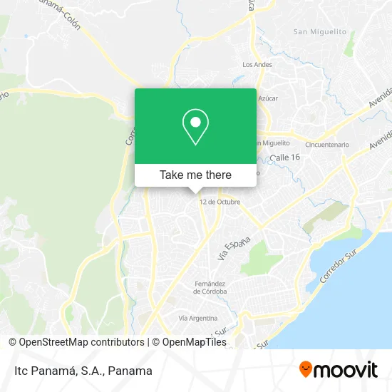 Mapa de Itc Panamá, S.A.