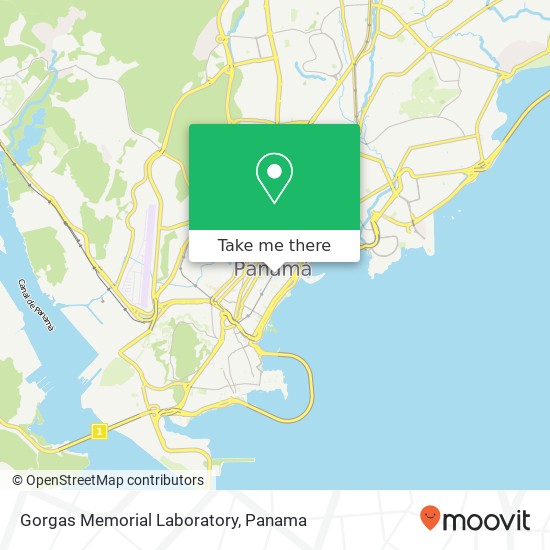 Gorgas Memorial Laboratory map