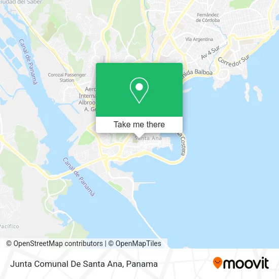 Junta Comunal De Santa Ana map