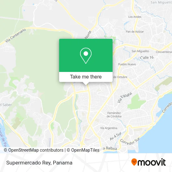 Mapa de Supermercado Rey