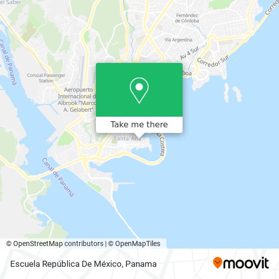 Escuela República De México map