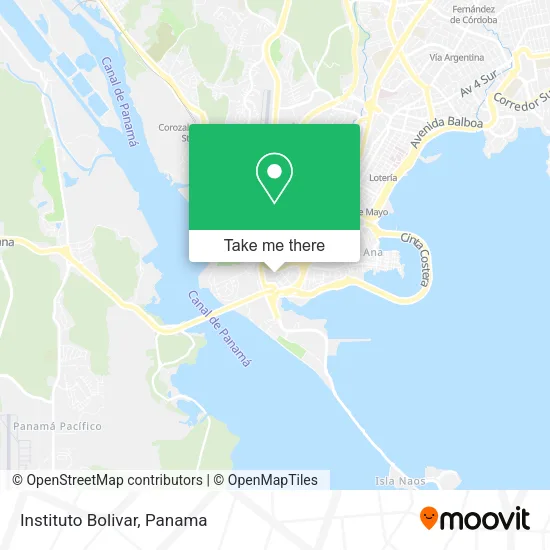 Instituto Bolivar map