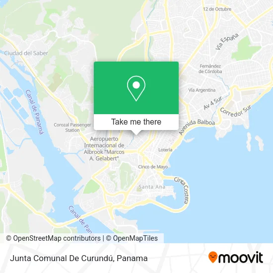 Junta Comunal De Curundú map