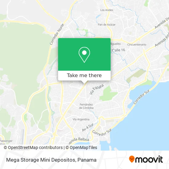 Mega Storage Mini Depositos map