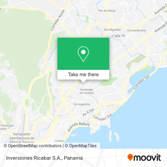 Mapa de Inversiones Ricabar S.A.