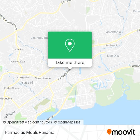 Farmacias Moali map