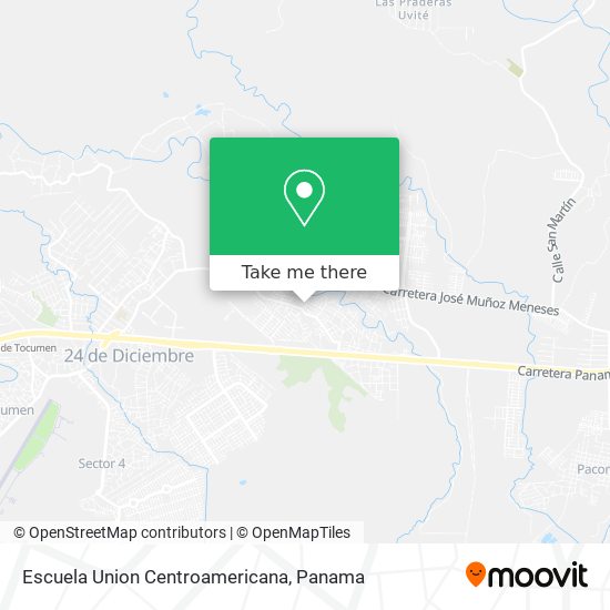 Escuela Union Centroamericana map