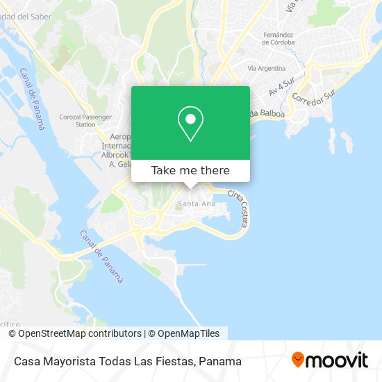 Mapa de Casa Mayorista Todas Las Fiestas