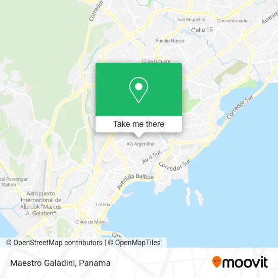 Maestro Galadini map