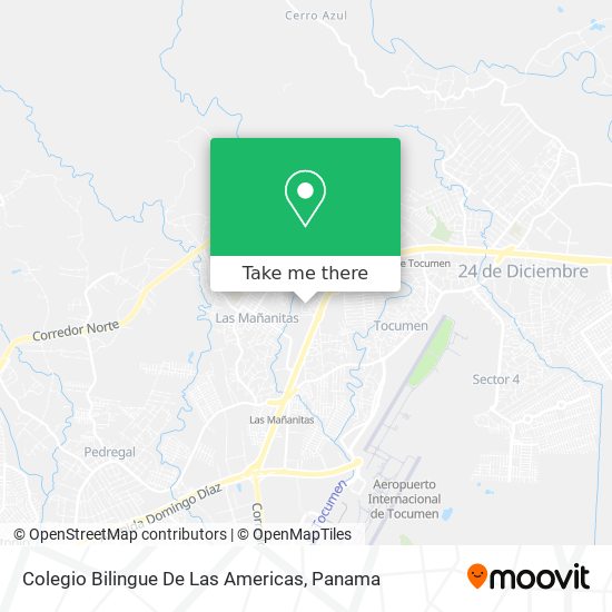 Colegio Bilingue De Las Americas map