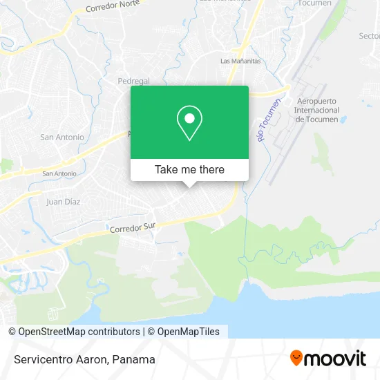 Mapa de Servicentro Aaron
