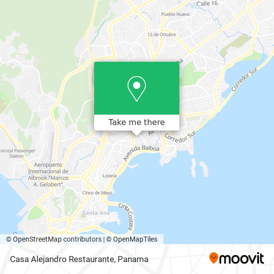 Casa Alejandro Restaurante map