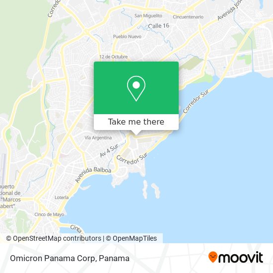 Omicron Panama Corp map