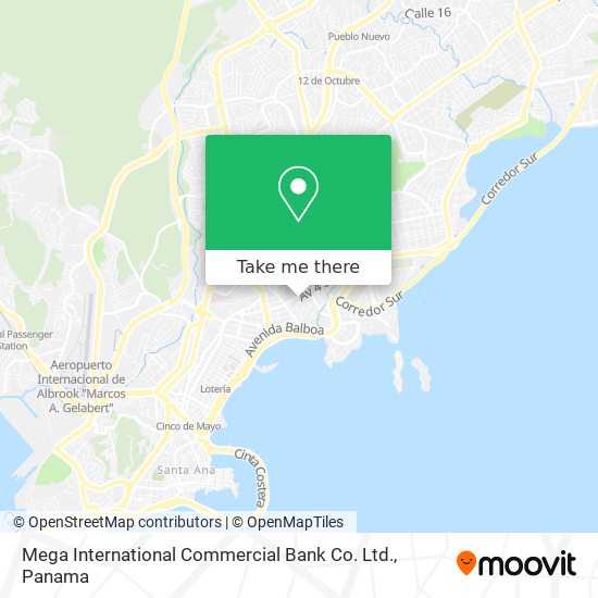 Mega International Commercial Bank Co. Ltd. map