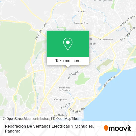 Mapa de Reparación De Ventanas Eléctricas Y Manuales