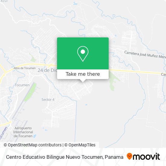 Centro Educativo Bilingue Nuevo Tocumen map