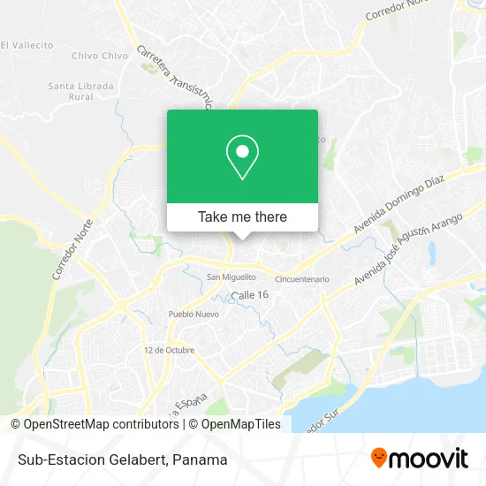 Mapa de Sub-Estacion Gelabert