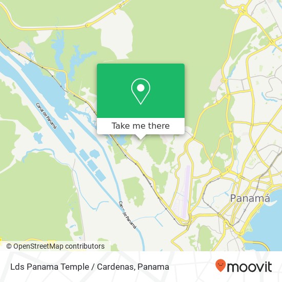 Lds Panama Temple / Cardenas map