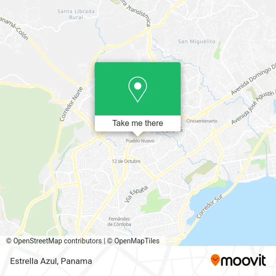 Mapa de Estrella Azul