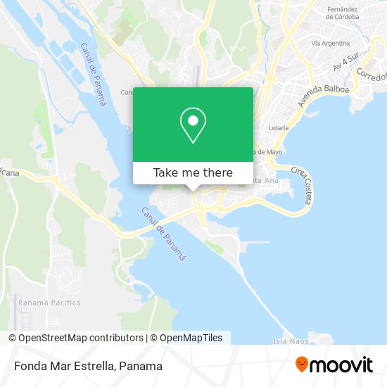 Fonda Mar Estrella map
