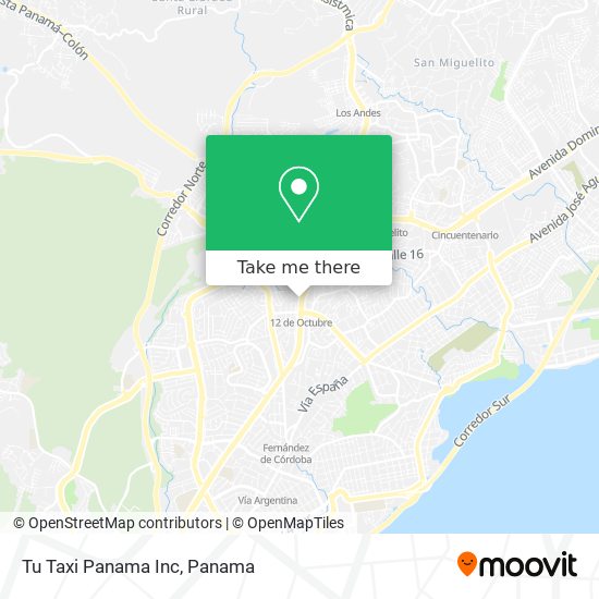 Tu Taxi Panama Inc map