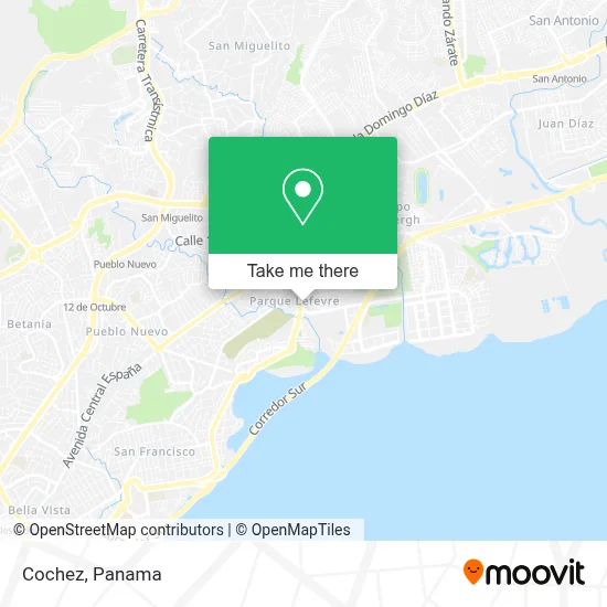 Cómo llegar a Cochez en Parque Lefevre en autobús o metro?