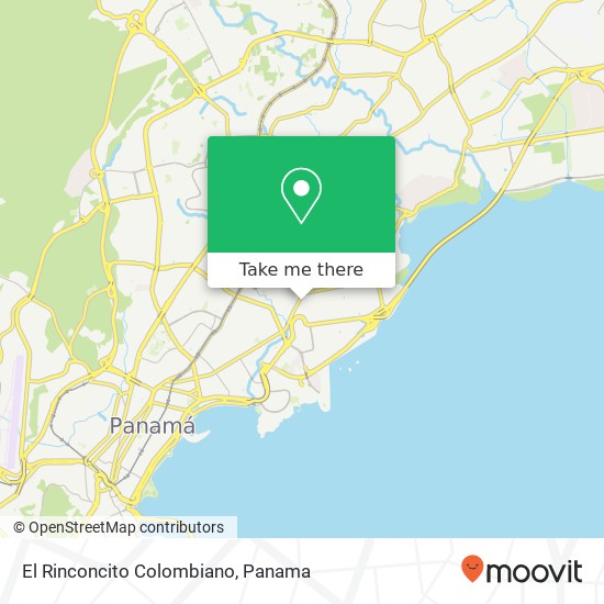 El Rinconcito Colombiano map
