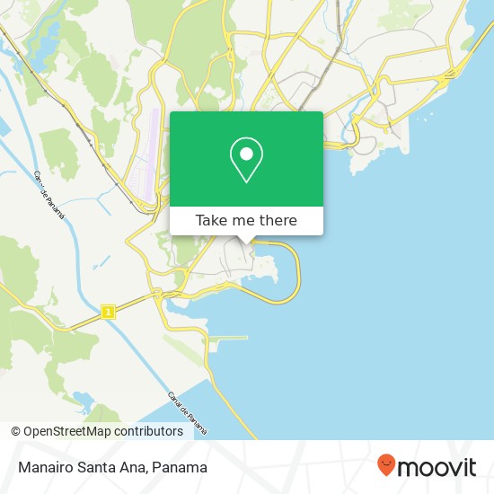 Manairo Santa Ana map