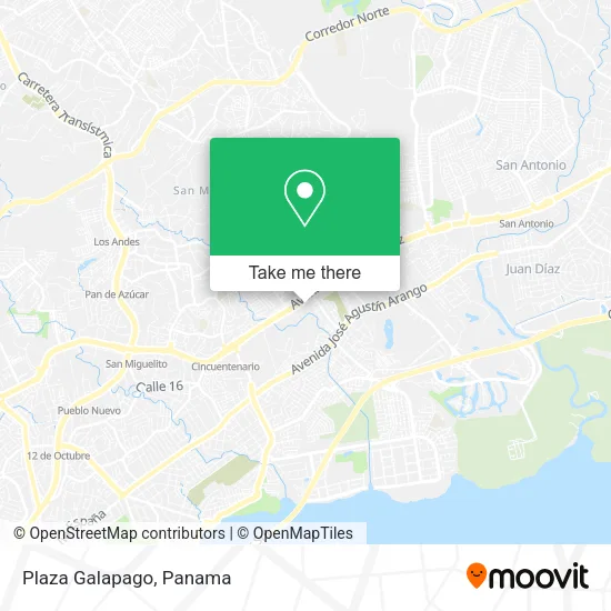Plaza Galapago map