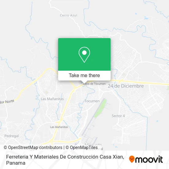 Mapa de Ferreteria Y Materiales De Construcción Casa Xian