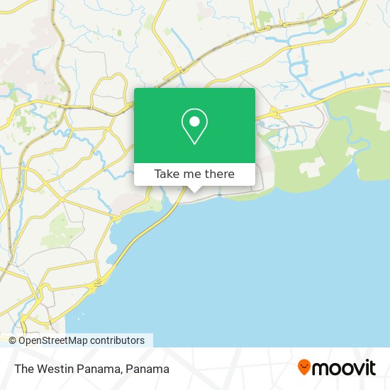 The Westin Panama map