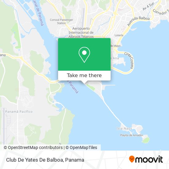 Club De Yates De Balboa map