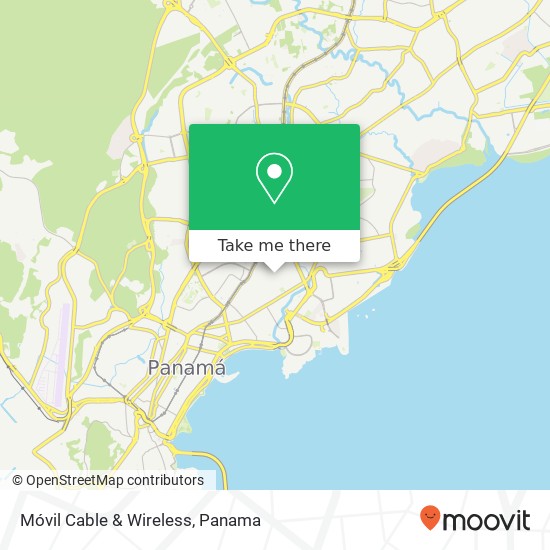 Móvil Cable & Wireless map
