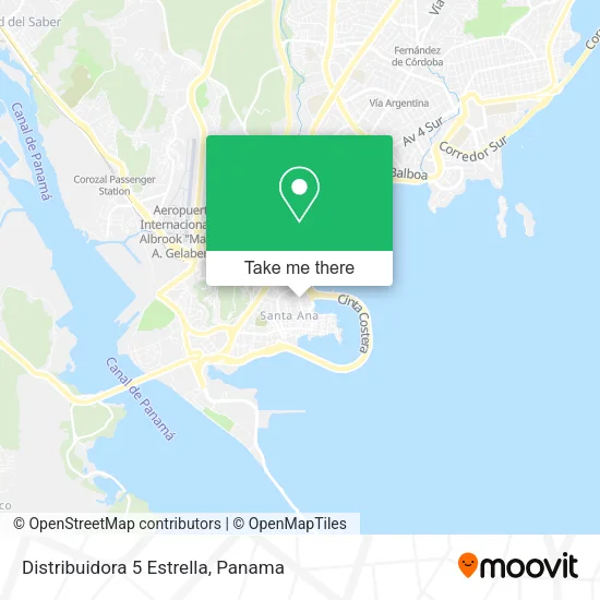Distribuidora 5 Estrella map