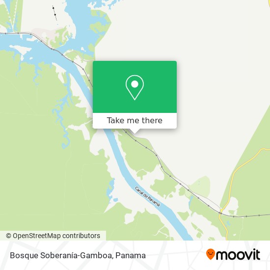 Bosque Soberanía-Gamboa map
